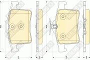 6118772 Sada brzdových destiček, kotoučová brzda GIRLING