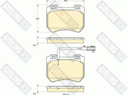 6119049 Sada brzdových destiček, kotoučová brzda GIRLING