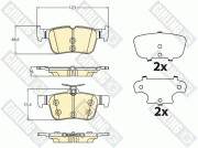 6121331 Sada brzdových destiček, kotoučová brzda GIRLING