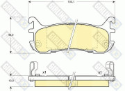 6131299 Sada brzdových destiček, kotoučová brzda GIRLING