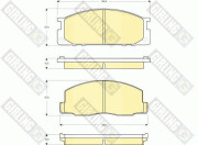 6131309 Sada brzdových destiček, kotoučová brzda GIRLING