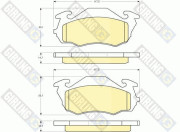 6131363 Sada brzdových destiček, kotoučová brzda GIRLING