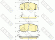 6131579 Sada brzdových destiček, kotoučová brzda GIRLING