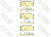 6131669 Sada brzdových destiček, kotoučová brzda GIRLING