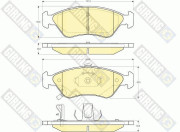 6131732 Sada brzdových destiček, kotoučová brzda GIRLING