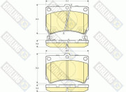 6132069 Sada brzdových destiček, kotoučová brzda GIRLING
