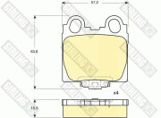 6132339 Sada brzdových destiček, kotoučová brzda GIRLING