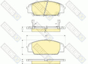 6132509 Sada brzdových destiček, kotoučová brzda GIRLING