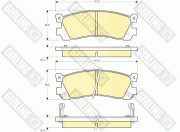 6132649 Sada brzdových destiček, kotoučová brzda GIRLING