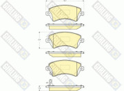 6132881 Sada brzdových destiček, kotoučová brzda GIRLING