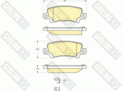 6132891 Sada brzdových destiček, kotoučová brzda GIRLING