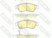 6132909 Sada brzdových destiček, kotoučová brzda GIRLING