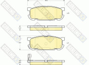 6133039 Sada brzdových destiček, kotoučová brzda GIRLING