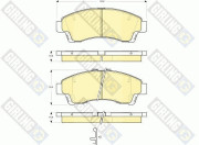 6133219 Sada brzdových destiček, kotoučová brzda GIRLING