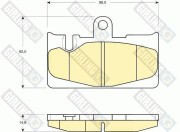 6133239 Sada brzdových destiček, kotoučová brzda GIRLING