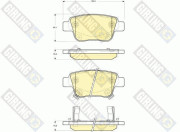 6133374 Sada brzdových destiček, kotoučová brzda GIRLING