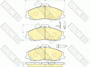 6133539 Sada brzdových destiček, kotoučová brzda GIRLING