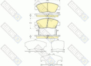 6133759 Sada brzdových destiček, kotoučová brzda GIRLING