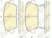 6134999 Sada brzdových destiček, kotoučová brzda GIRLING