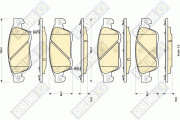 6135034 Sada brzdových destiček, kotoučová brzda GIRLING