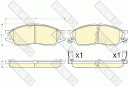 6135636 Sada brzdových destiček, kotoučová brzda GIRLING