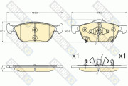 6136006 Sada brzdových destiček, kotoučová brzda GIRLING