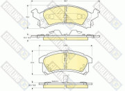 6140025 Sada brzdových destiček, kotoučová brzda GIRLING