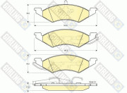 6140115 Sada brzdových destiček, kotoučová brzda GIRLING