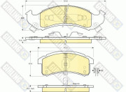 6140549 Sada brzdových destiček, kotoučová brzda GIRLING