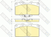 6140769 Sada brzdových destiček, kotoučová brzda GIRLING