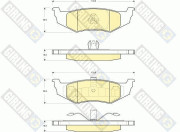 6141195 Sada brzdových destiček, kotoučová brzda GIRLING