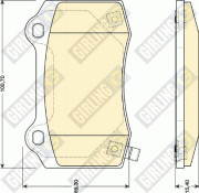 6141719 Sada brzdových destiček, kotoučová brzda GIRLING