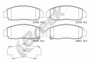 23729 00 701 00 Sada brzdových destiček, kotoučová brzda BRECK