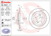 15166 V Brzdový kotouč COATED DISC LINE AP