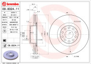 24784 V Brzdový kotouč COATED DISC LINE AP