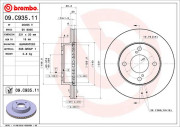 25455 V Brzdový kotouč COATED DISC LINE AP