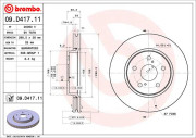 20050 V Brzdový kotouč COATED DISC LINE AP