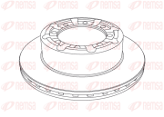 NCA1140.20 Brzdový kotouč HEAVY DUTY KAWE