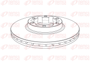 NCA1150.20 Brzdový kotouč HEAVY DUTY KAWE