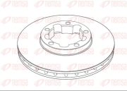 NCA1190.20 Brzdový kotouč HEAVY DUTY KAWE