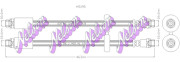 H5195 Brzdová hadice KAWE