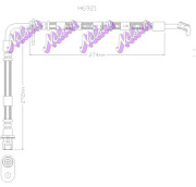 H6921 Brzdová hadice KAWE