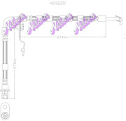 H6922Q Brzdová hadice KAWE