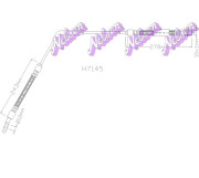 H7145 Brzdová hadice KAWE