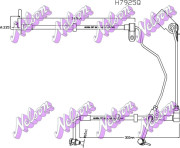 H7925Q Brzdová hadice KAWE