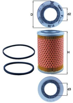 OX 13D Olejový filtr MAHLE