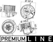 AB 149 000P vnitřní ventilátor BEHR *** PREMIUM LINE *** MAHLE