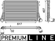 CI 208 000P Chladič turba BEHR *** PREMIUM LINE *** MAHLE