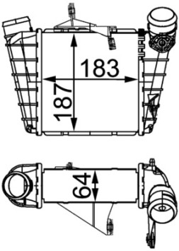 CI 298 000S Chladič turba BEHR MAHLE