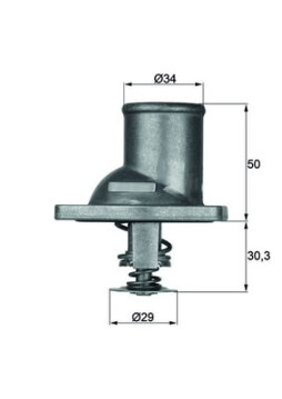 TI 1 92 Termostat, chladivo BEHR MAHLE